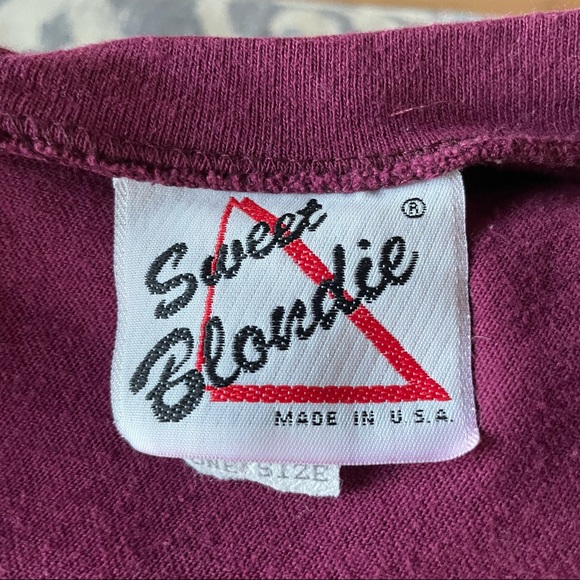 Vintage Southwest Turquoise Casual TShirt Maroon Large - Picture 4 of 5